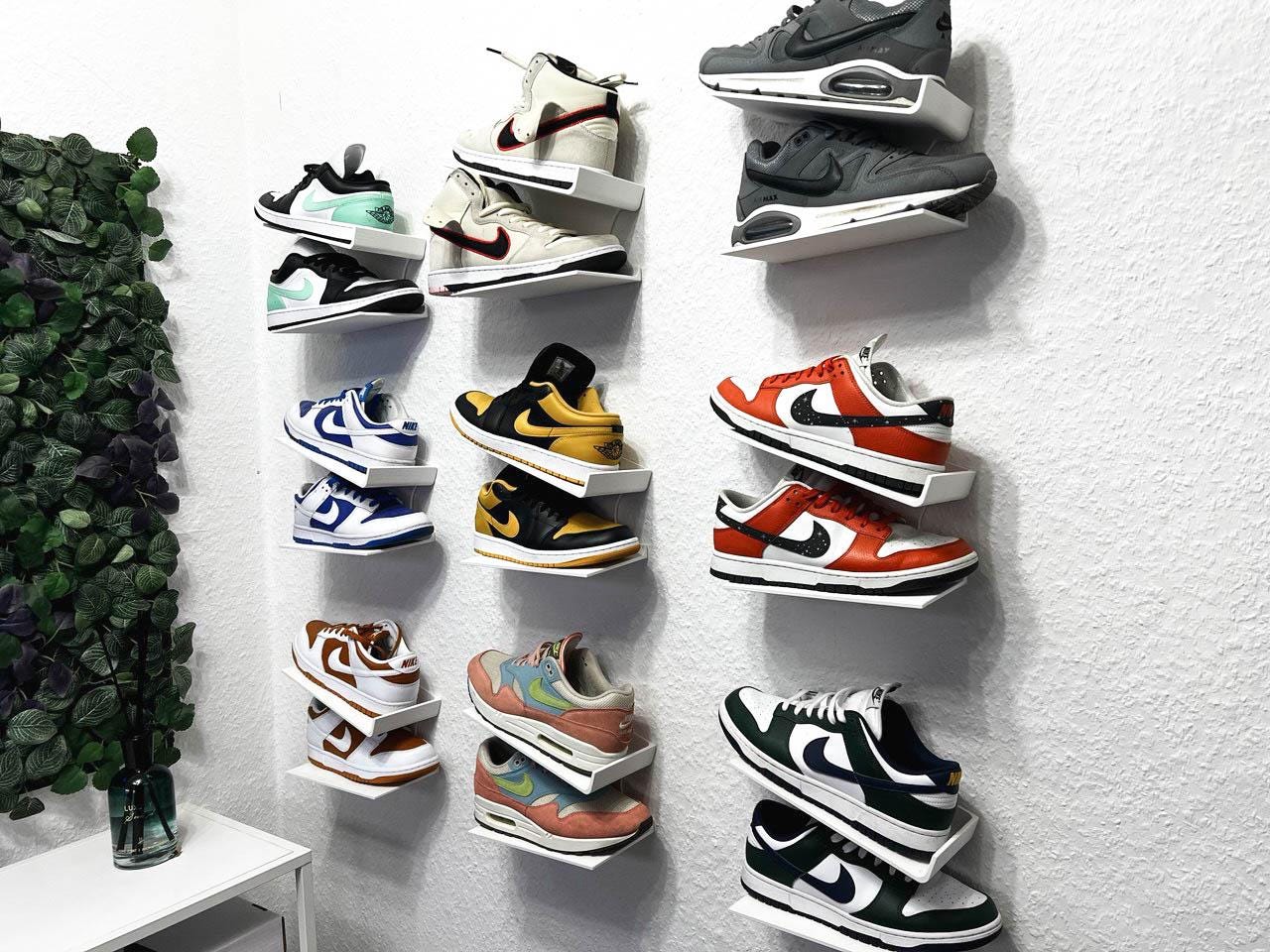 Jordan Nike Shoe Rack Wall Jordan Shoe Rack OAPRIRE LED Floating