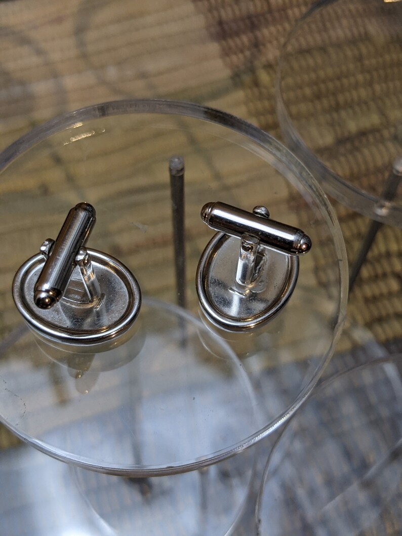 Vintage Reversable Letter M W Cuff Links