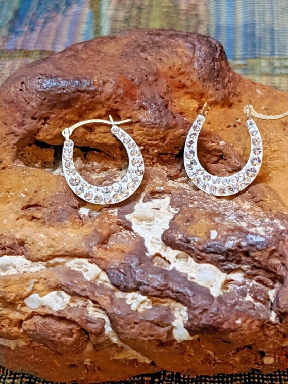 10kt Yellow Gold and Cubic Zirconia Earrings