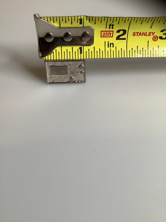 Silver Toned Rectangular Cufflinks - image 5