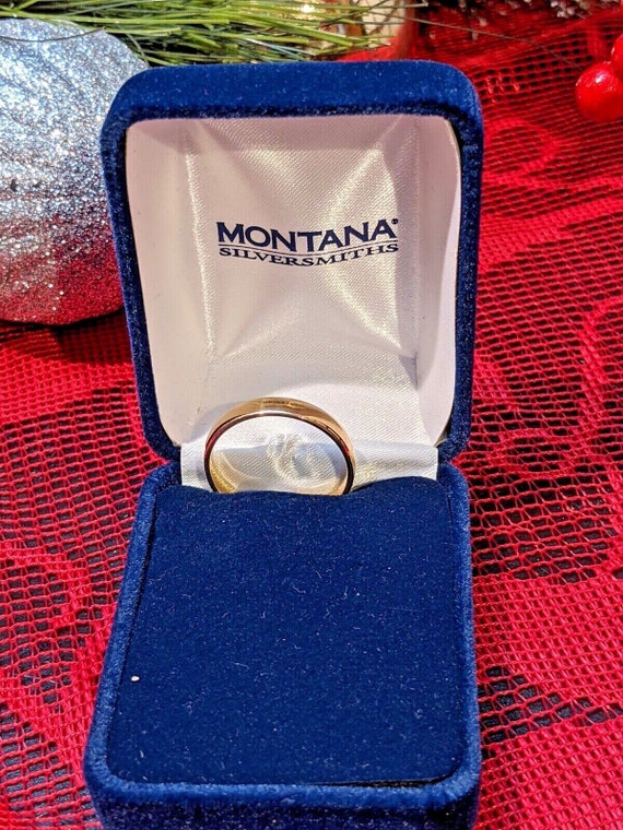 18k Yellow Gold Over Sterling Silver Band