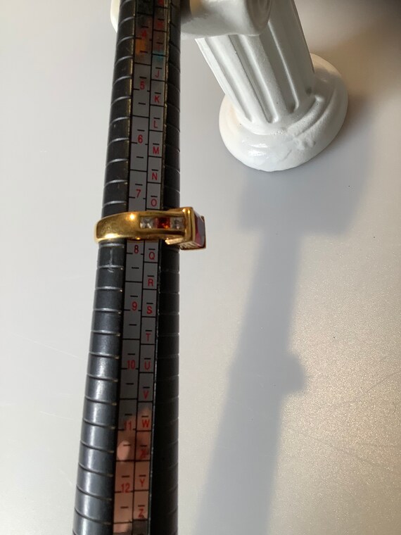 Ruby Red Fashion Ring - image 5