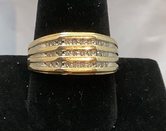 Vintage Men’s 10k Diamond Ring