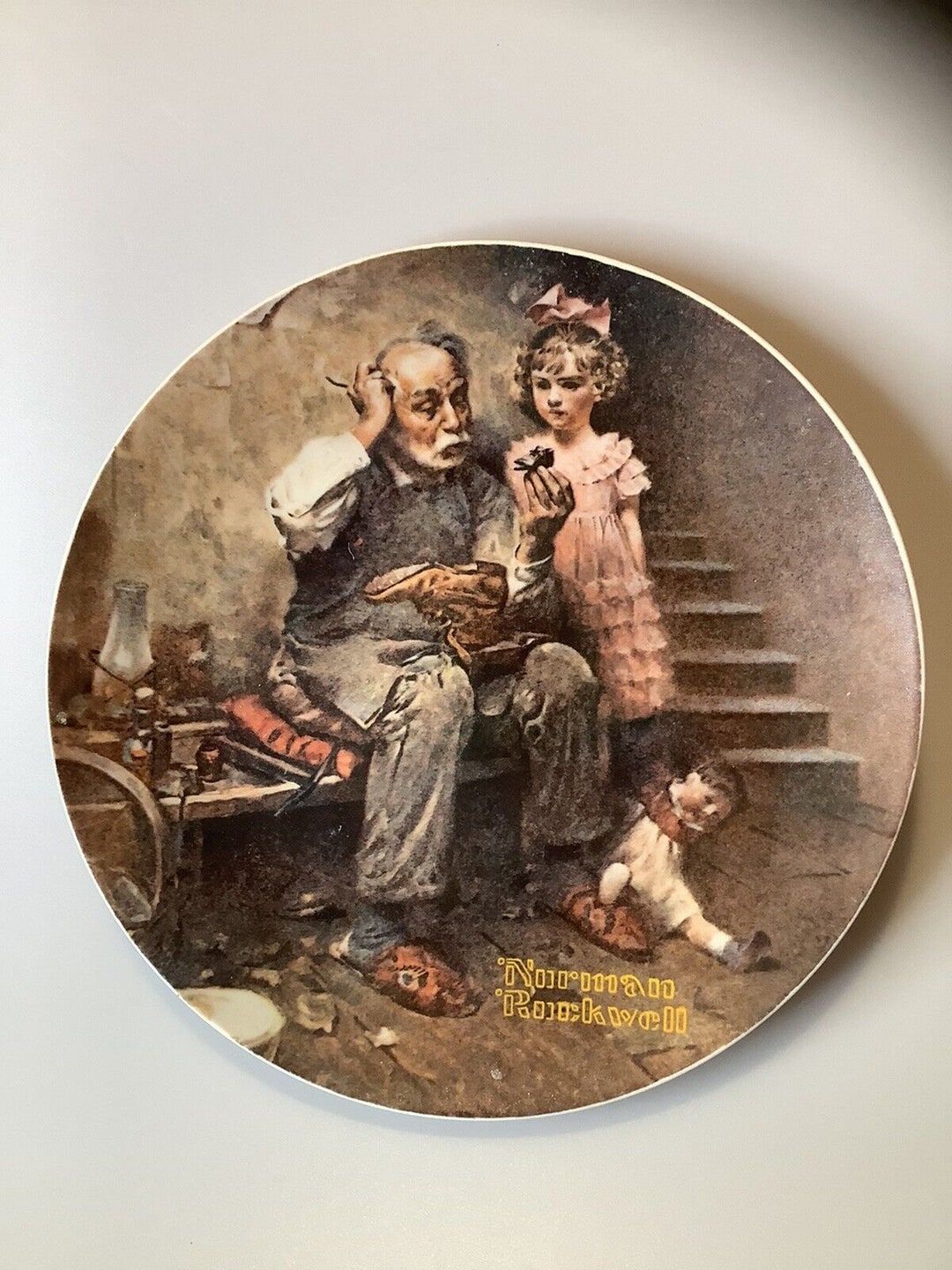 1978 Knowles Norman Rockwell the Cobbler Plate - Etsy