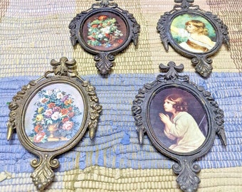Antique Victorian Brass Frames