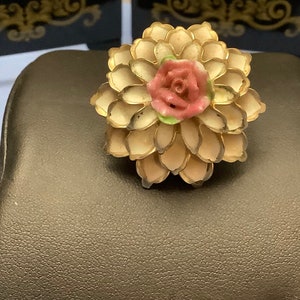 Vintage Coro Flower Brooch
