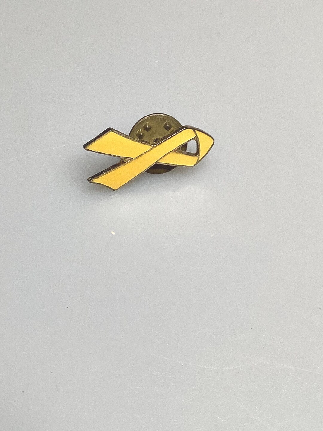 Yellow Ribbon Pin - Etsy