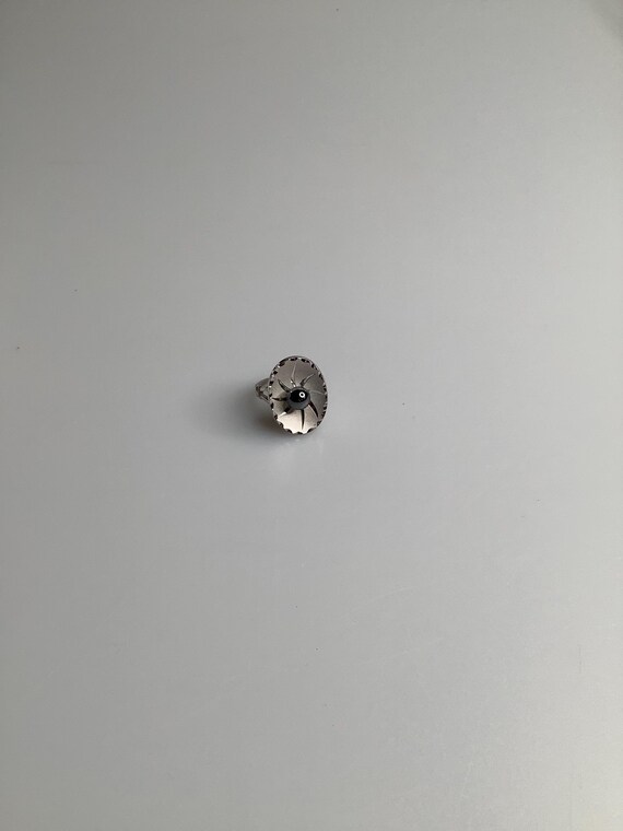 Sterling Silver Obsidian Ring - image 2