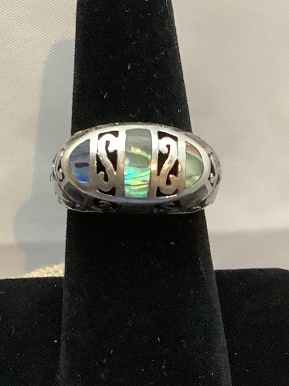 Sterling Silver and Abalone Ring