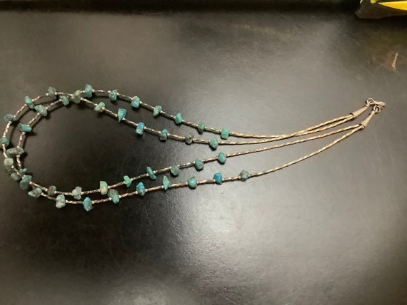 Vintage Hand Made Native American Turquoise Nugge… - image 5