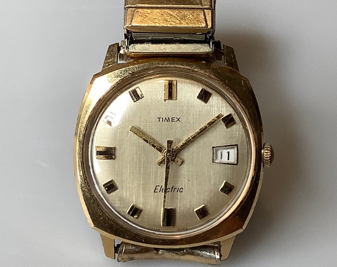 Vintage Timex Electric Mens Watch Etsy