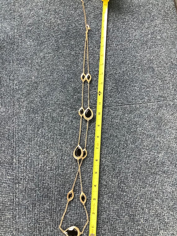 Vintage Gold Toned Fashion Necklace - image 3