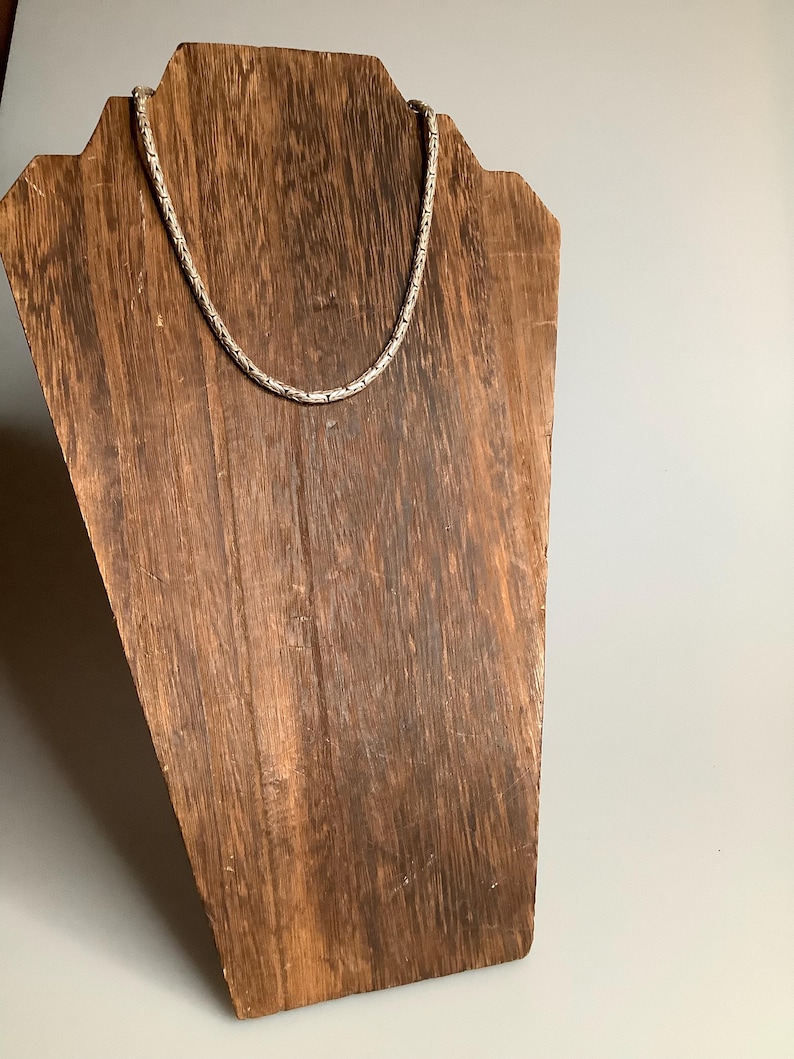 Interlocking Wooden Structures Sterling Silver Byzantine Necklace - Etsy