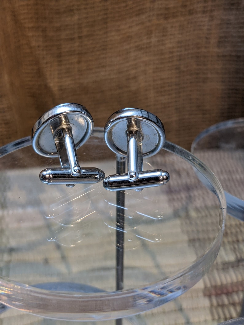 Vintage Reversable Letter M W Cuff Links