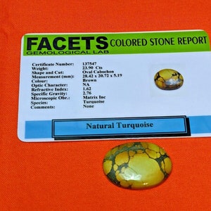 Natural Brown Turquoise Gemstone