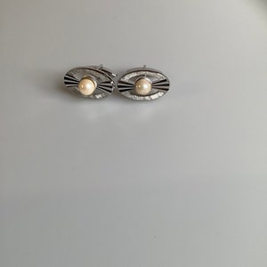 Vintage Silver Toned Cufflinks