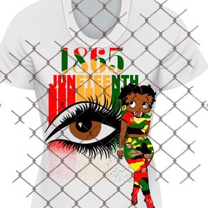 Juneteenth Boop tshirt