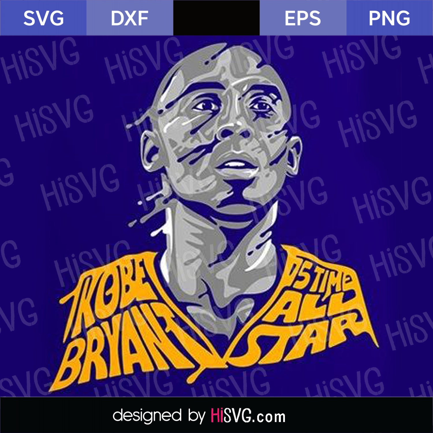 Kobe Bryant SVG PNG for Cricut Silhouette Cut File | Etsy
