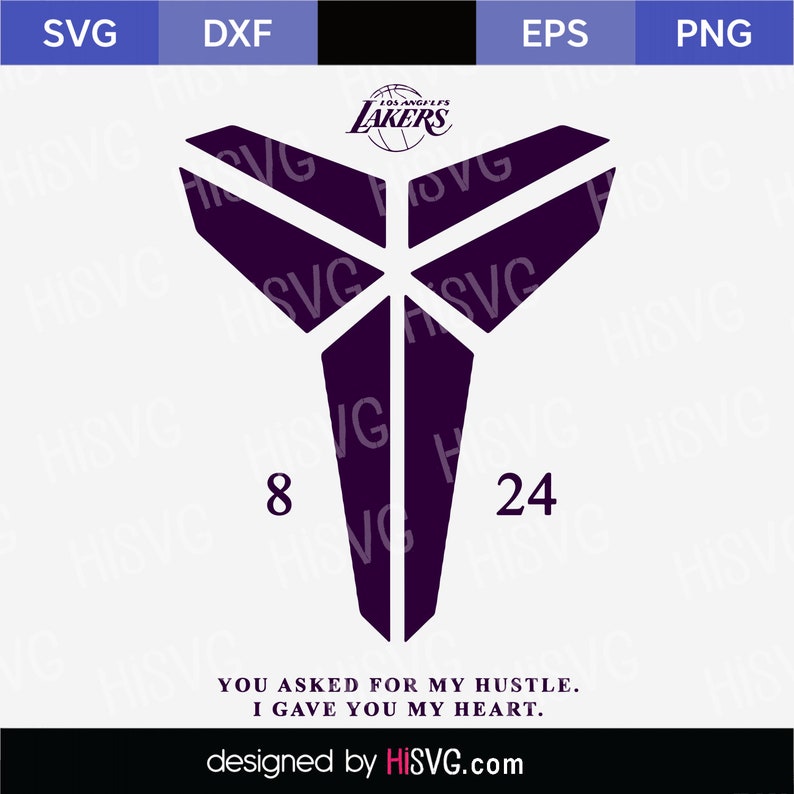 Kobe Bryant SVG PNG for Cricut Silhouette Cut File | Etsy