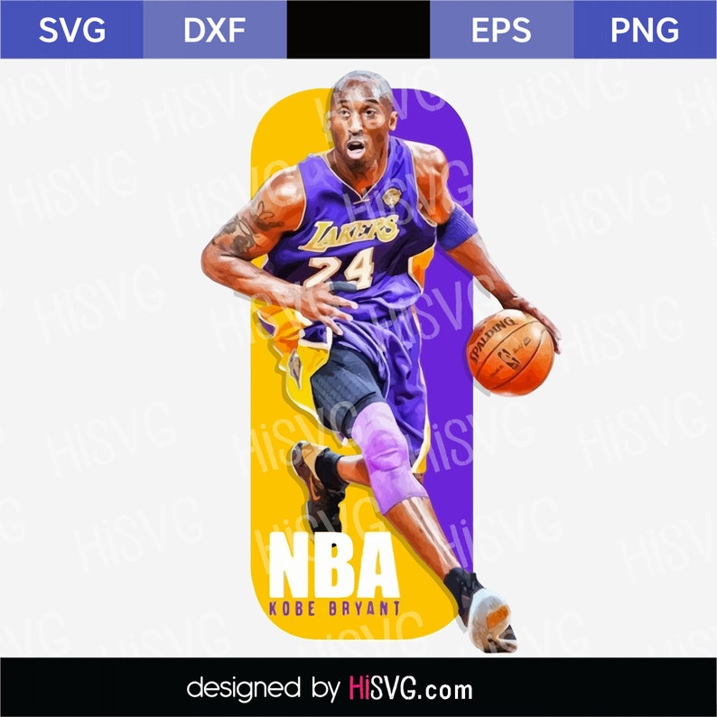 Download Kobe Bryant SVG PNG for Cricut Silhouette Cut File | Etsy