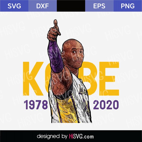 Kobe Bryant SVG PNG for Cricut Silhouette Cut File | Etsy
