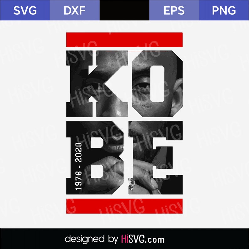 Download Kobe Bryant SVG PNG for Cricut Silhouette Cut File | Etsy