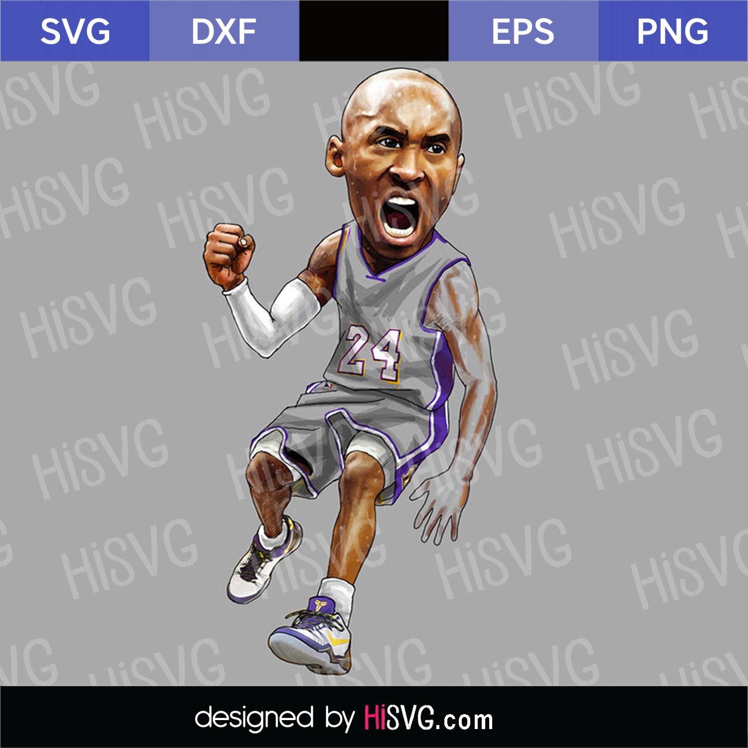 Kobe Bryant SVG PNG for Cricut Silhouette Cut File | Etsy