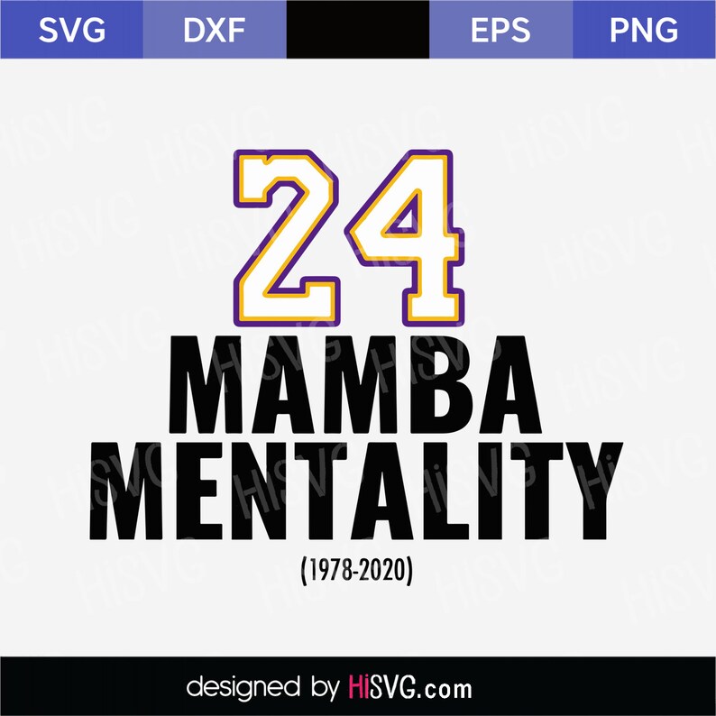 Download Kobe Bryant SVG PNG for Cricut Silhouette Cut File | Etsy