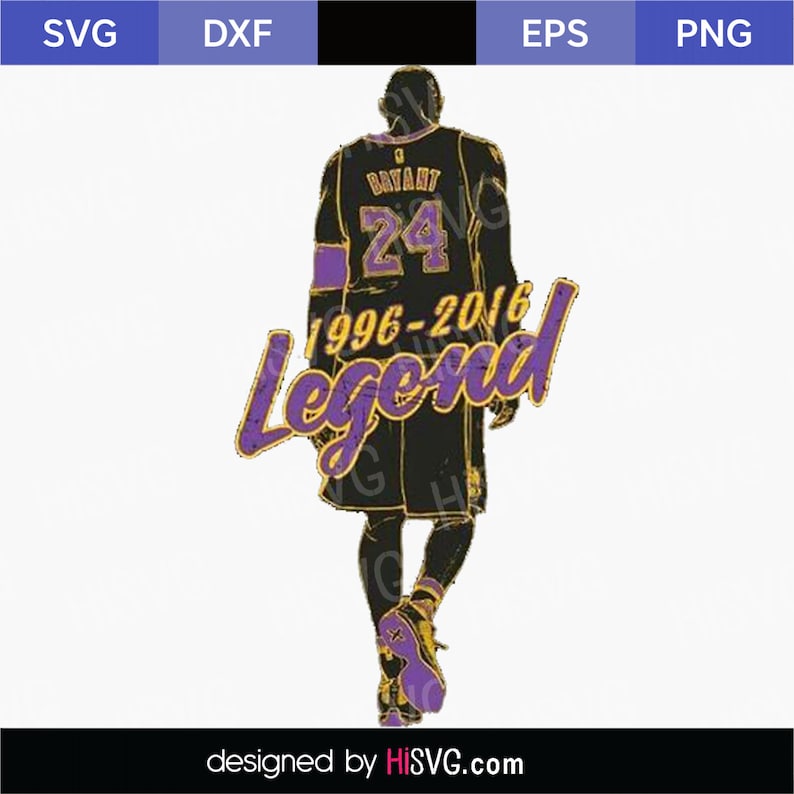 Download Kobe Bryant SVG PNG for Cricut Silhouette Cut File | Etsy