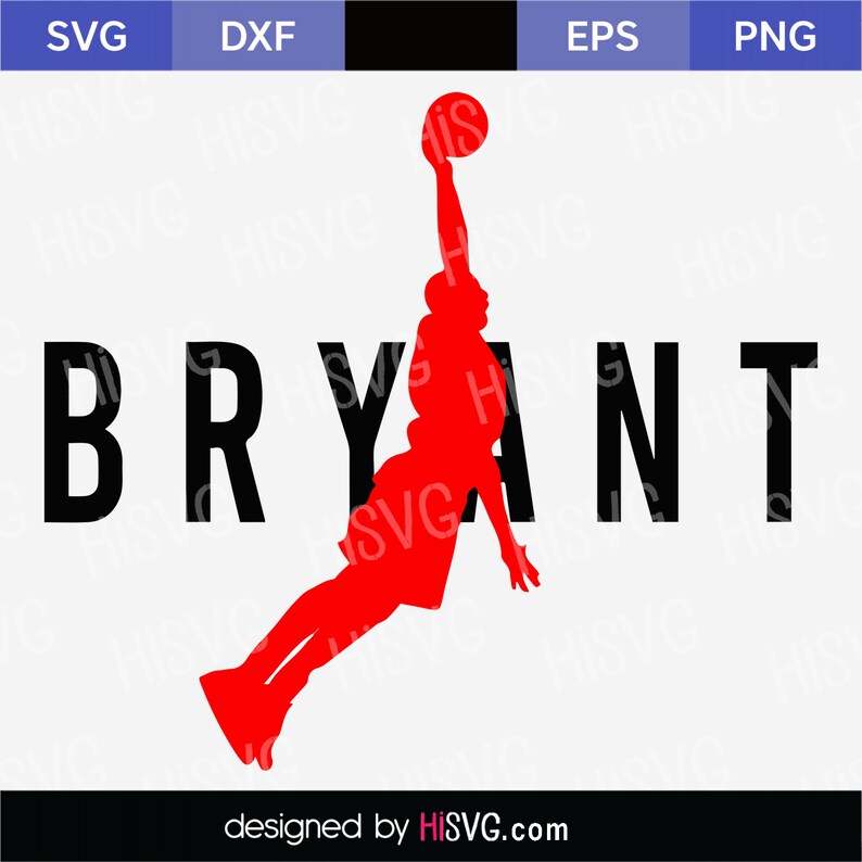 Download Kobe Bryant SVG PNG for Cricut Silhouette Cut File | Etsy