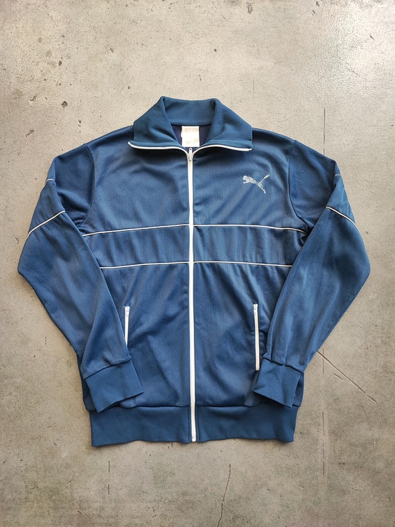 Circa 80s Puma Track Jacket Made in France/ Classic Vintage