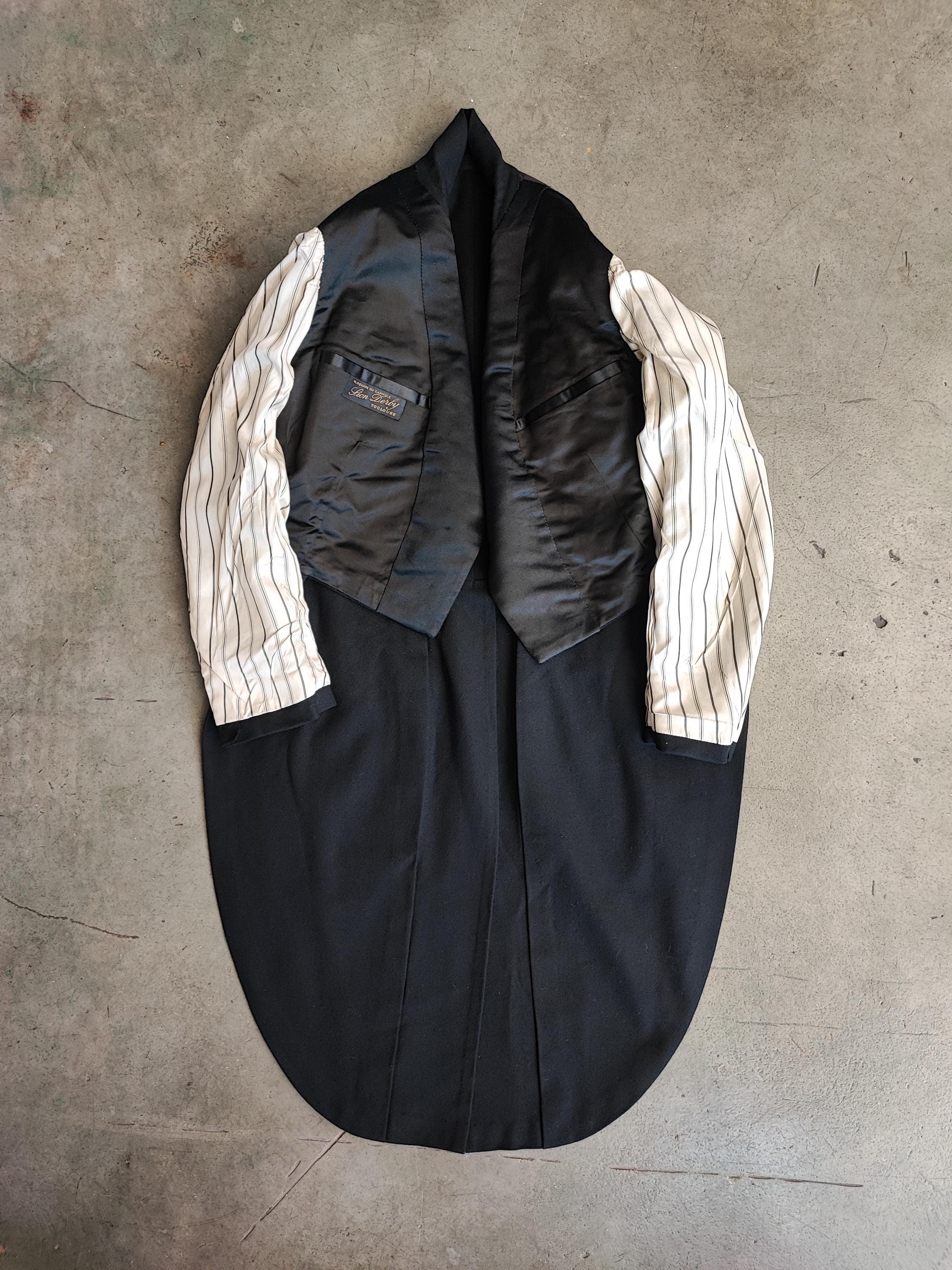 30s french bespoke wool tailored jacket 【公式通販】