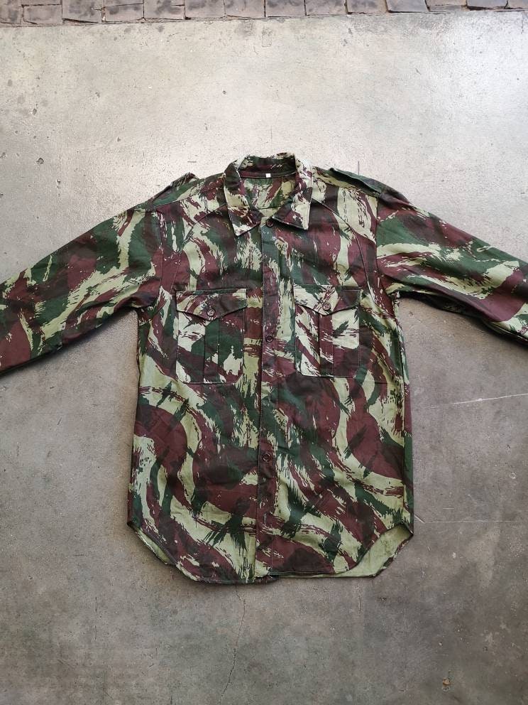 Circa 80s Portuguese Army Jungle Jacket / HBT Fabric / Made in - Etsy