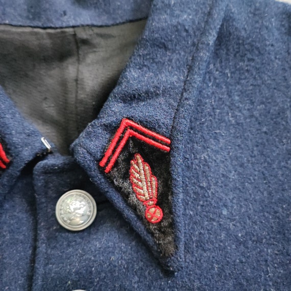 Circa 1940/50s French fire fighter wool jacket / … - image 5