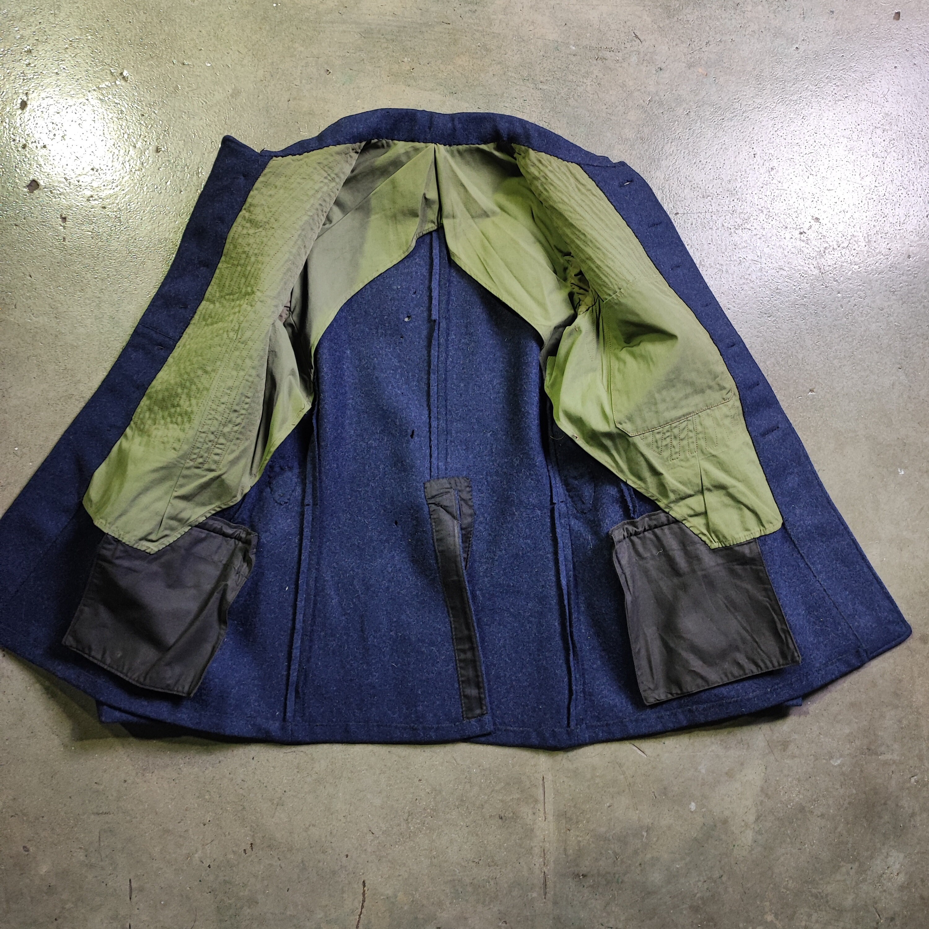Circa 1920/30s French Fire Fighter Wool Jacket / Classic Circa 1920/30s French Fire Fighter Wool Jacket / Classic