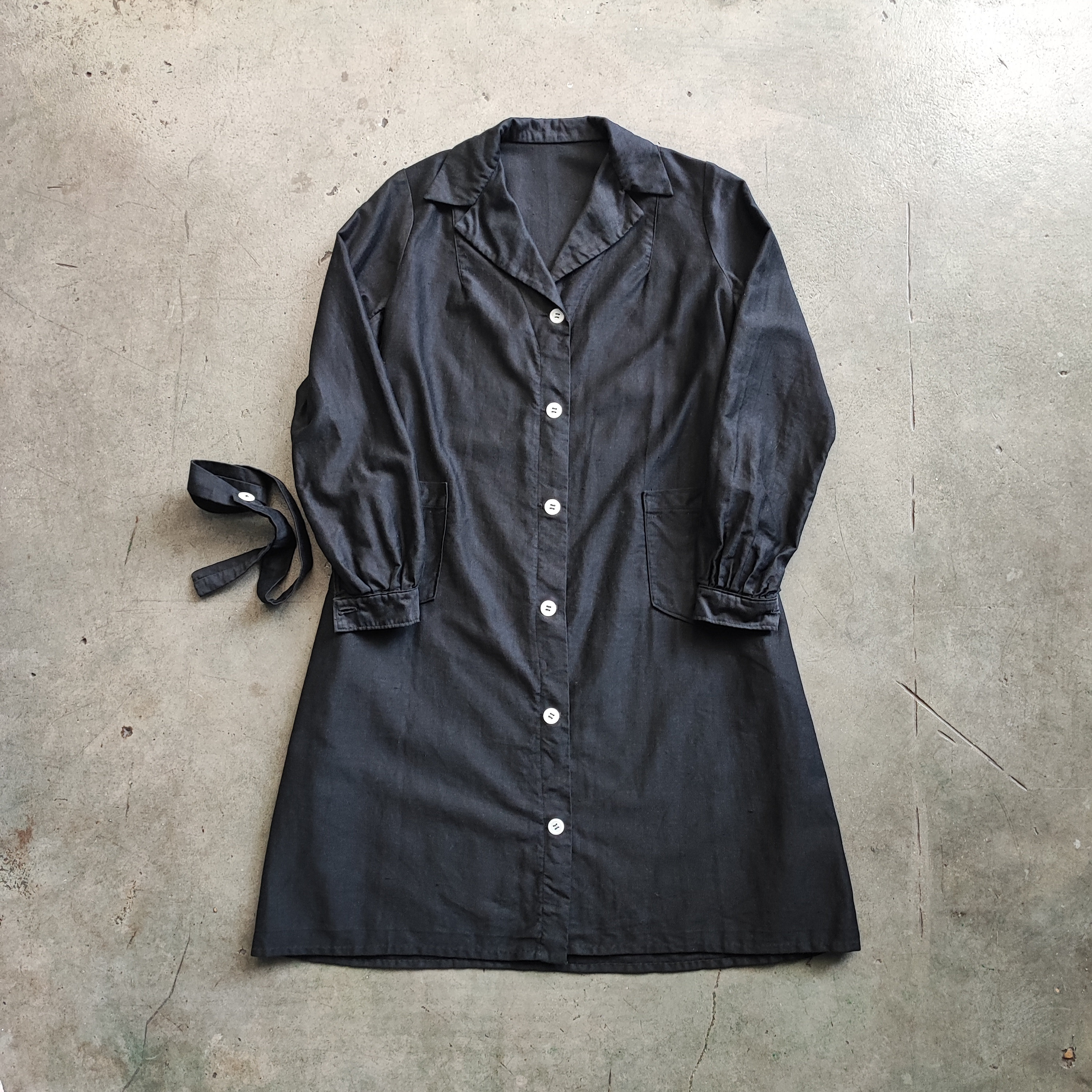 ジャケット・アウター 30s French Vintage Black Cotton Coat 30s French Vintage Black Cotton Coat