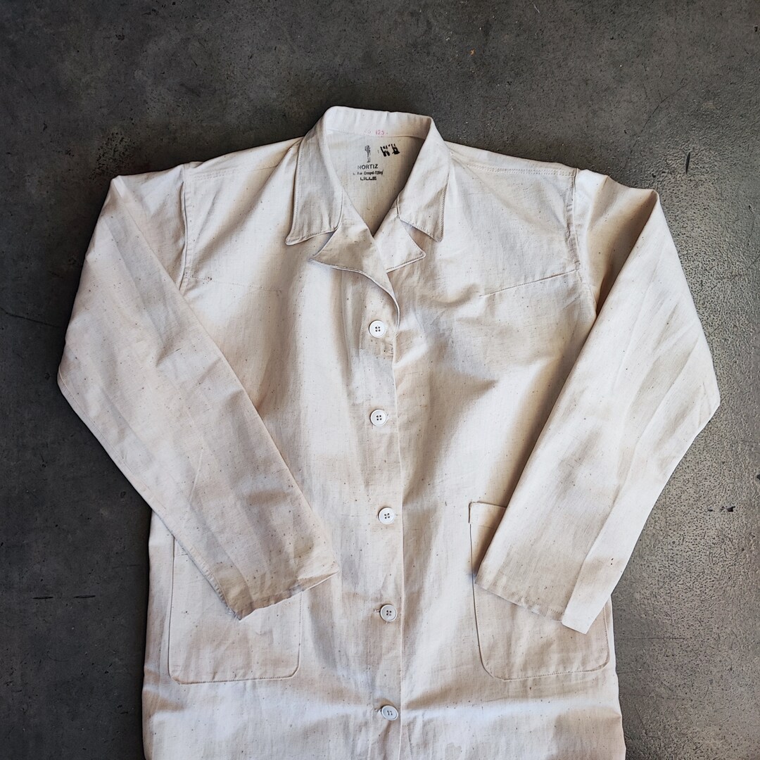 Circa 30s/40s French Army Military Hospital Nurse Workshop Coat  