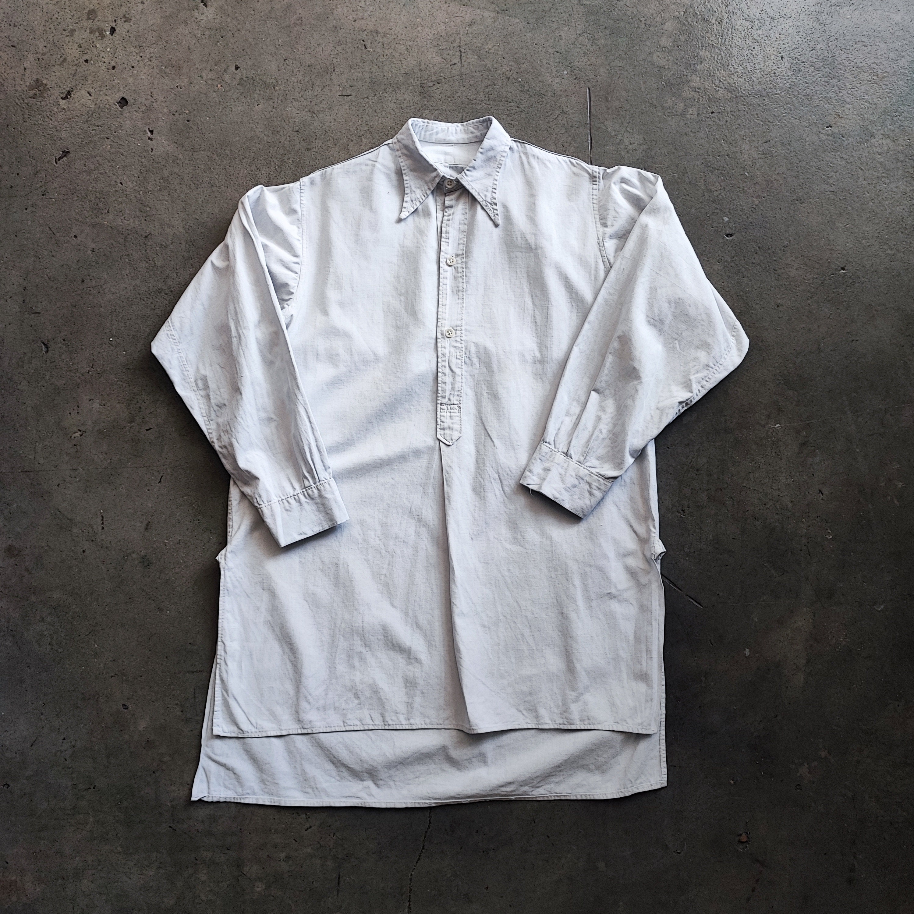 1920-1930s French cotton bosom shirt