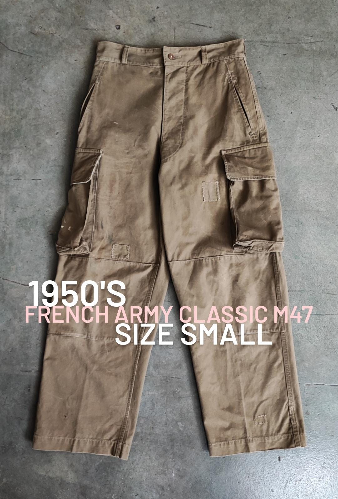 Circa 1950s French Army M47 Cargo Pants / Made in France