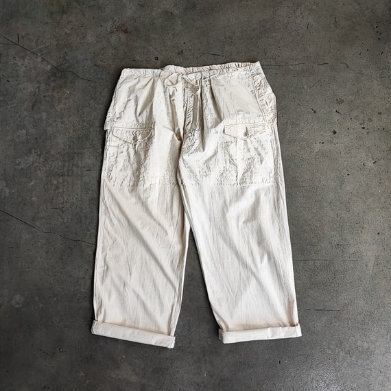 50‘s Vintage | French army alpine pants Circa 1950s French Army Alpine Hunter Cotton Over Pant