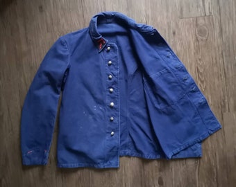 40s〜 British Work Indigo Fireman Jacket 40s〜 British Work Indigo Fireman Jacket Vintage Firemen Jacket
