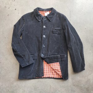 50s Adolphe Lafont corduroy jacket BLK