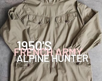 Circa 1950s French Army Alpine Hunter Smock / Deadstock