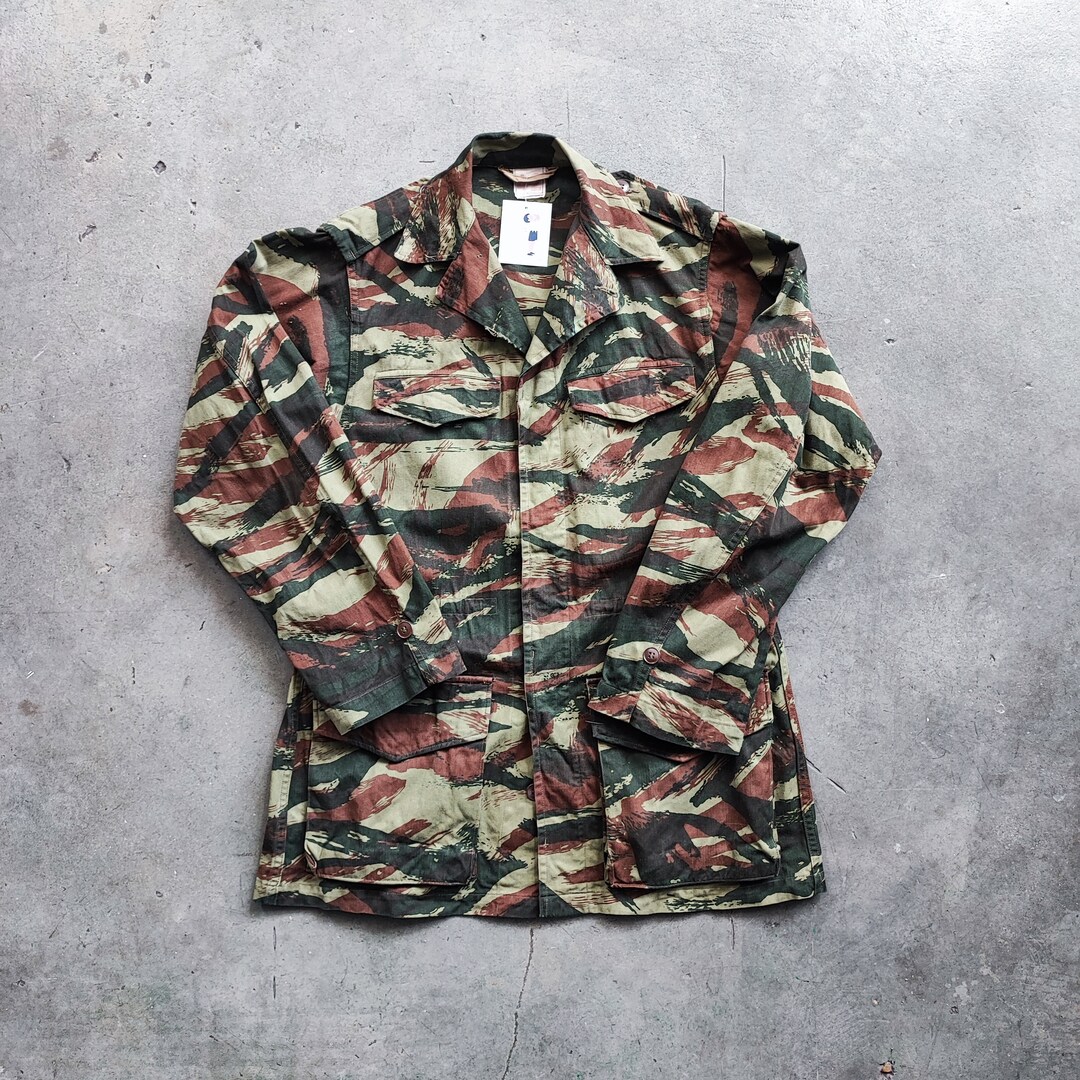 Vintage 80s French Military Army Jacket ,1988 Dated Army