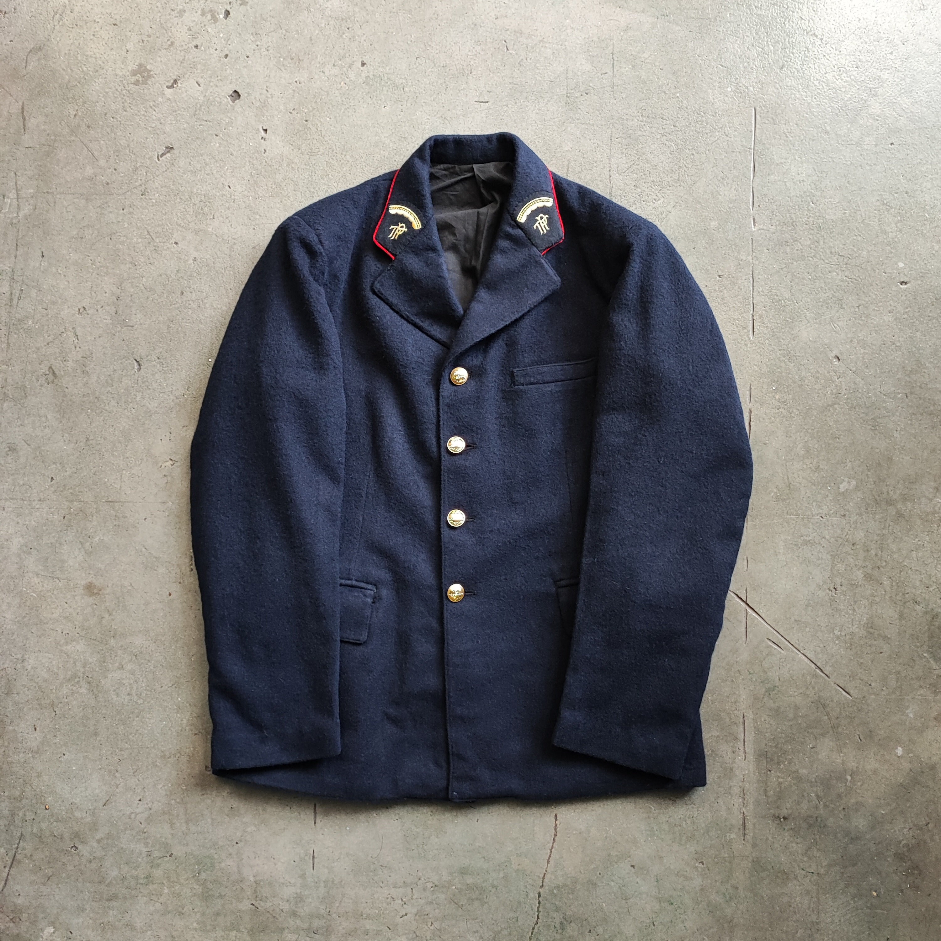 Dated 1957 French Postman Wool Jacket / Made in France by Paul 