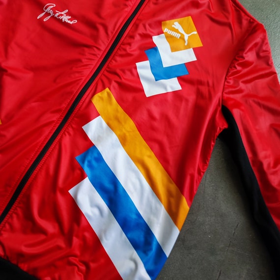 Circa 80/90s Puma Greg LeMond jersey cycling / vi… - image 10