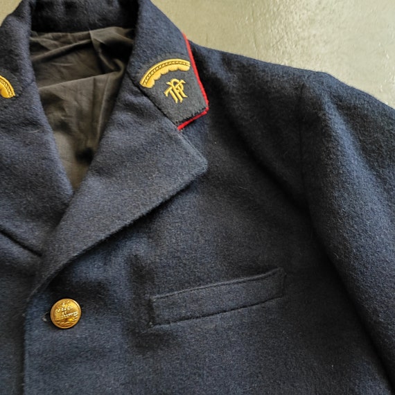 Dated 1957 French postman wool jacket / made in F… - image 4