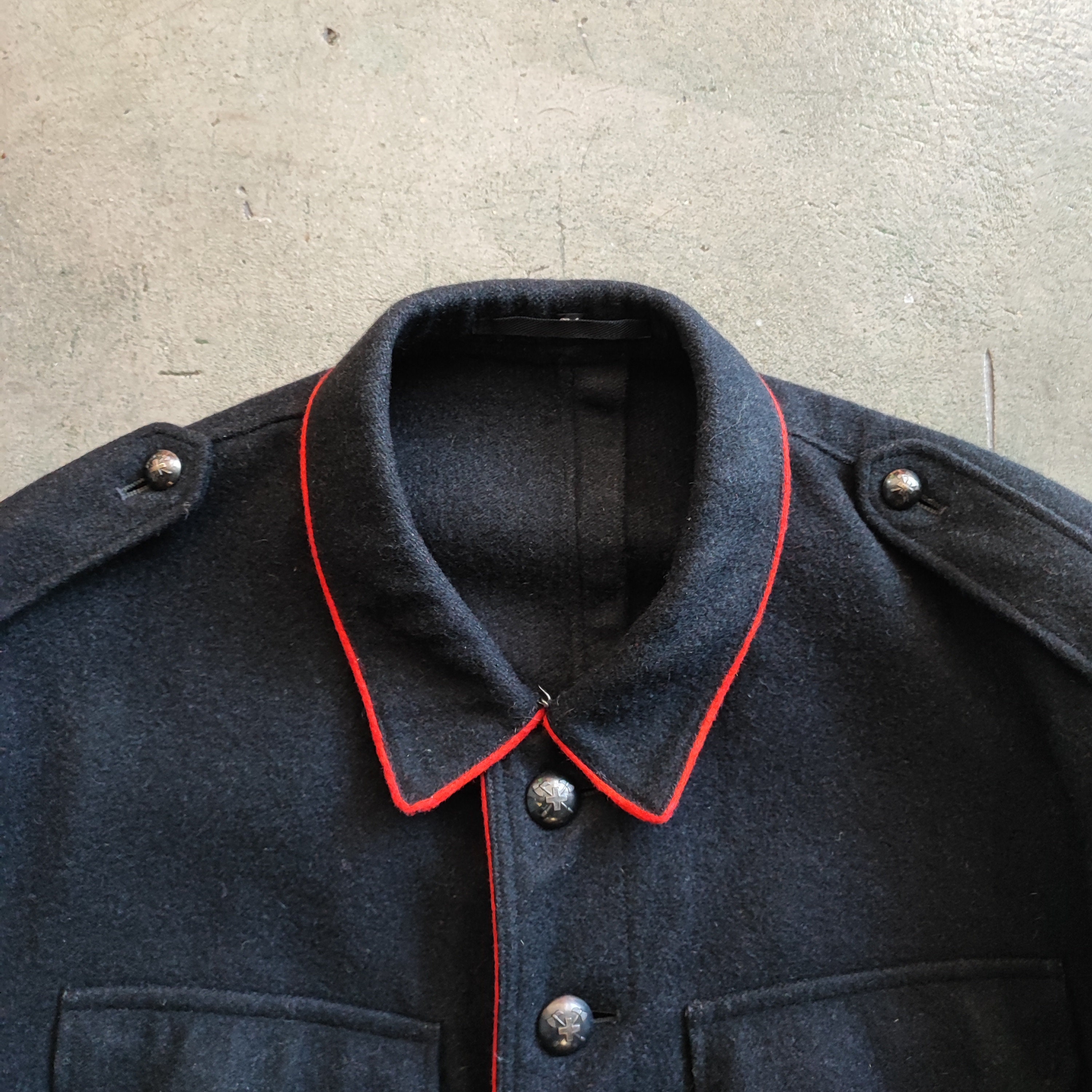Circa 1950s Swiss Fire Fighter Wool Jacket / Vintage Circa 1950s Swiss Fire Fighter Wool Jacket / Vintage