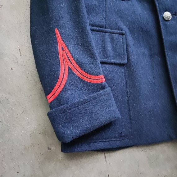 Circa 1940/50s French fire fighter wool jacket / … - image 3