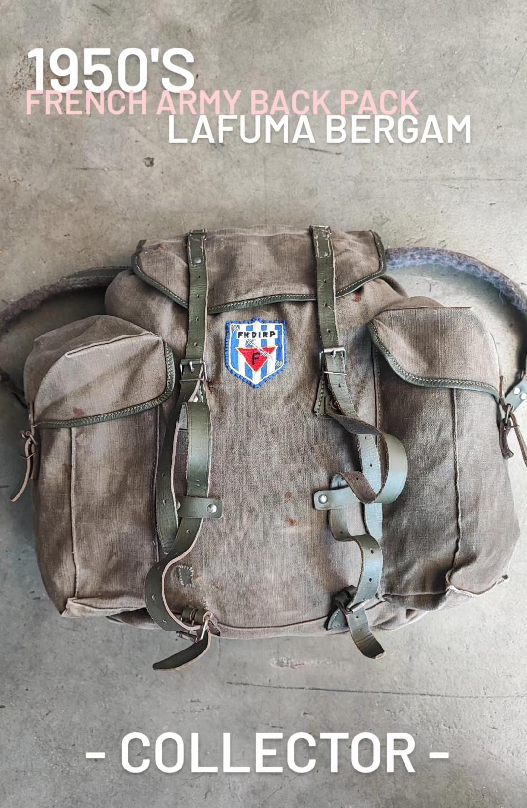 バッグ 1954 french army  backpack バッグ 1954 french army backpack Army Backpack Original